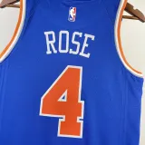 2022-23 KNICKS ROSE #4 Blue Top Quality Hot Pressing NBA Jersey