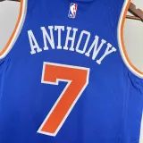 2022-23 KNICKS ANTHONY #7 Blue Top Quality Hot Pressing NBA Jersey