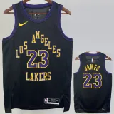 2023-24 LAKERS JAMES #23 Black City Edition Top Quality Hot Pressing NBA Jersey