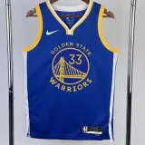 2022-23 WARRIORS WISEMAN #33 Blue Top Quality Hot Pressing NBA Jersey (V领)