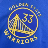 2022-23 WARRIORS WISEMAN #33 Blue Top Quality Hot Pressing NBA Jersey (V领)
