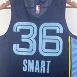 2022-23 Grizzlies SMART #36 Dark Blue Top Quality Hot Pressing NBA Jersey