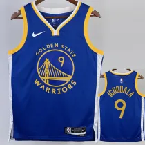 2022-23 WARRIORS IGUODALA #9 Blue Top Quality Hot Pressing NBA Jersey (V领)