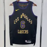 2023-24 LAKERS JAMES #6 Black City Edition Top Quality Hot Pressing NBA Jersey