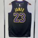 2023-24 LAKERS JAMES #23 Black City Edition Top Quality Hot Pressing NBA Jersey