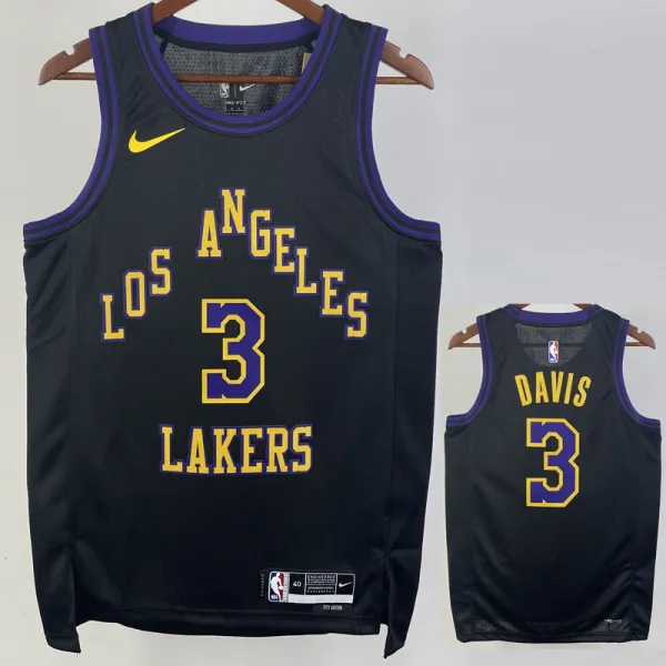 2023-24 LAKERS DAVIS #3 Black City Edition Top Quality Hot Pressing NBA Jersey
