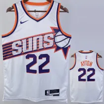 2023-24 SUNS AYTON #22 White Top Quality Hot Pressing NBA Jersey