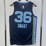 2022-23 Grizzlies SMART #36 Dark Blue Top Quality Hot Pressing NBA Jersey