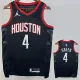2023-24 Rockets GREEN #4 Black Top Quality Hot Pressing NBA Jersey (Trapeze Edition)飞人版