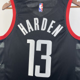 2023-24 Rockets HARDEN #13 Black Top Quality Hot Pressing NBA Jersey (Trapeze Edition)飞人版