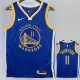 2022-23 WARRIORS THOMPSON #11 Blue Top Quality Hot Pressing NBA Jersey (V领)