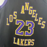 2023-24 LAKERS JAMES #23 Black City Edition Top Quality Hot Pressing NBA Jersey