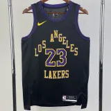 2023-24 LAKERS JAMES #23 Black City Edition Top Quality Hot Pressing NBA Jersey