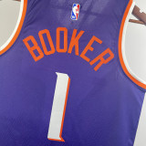2023-24 SUNS BOOKER #1 Purple Top Quality Hot Pressing NBA Jersey