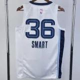 2022-23 Grizzlies SMART #36 White Top Quality Hot Pressing NBA Jersey