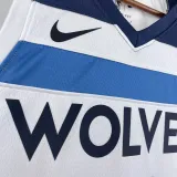 2022-23 Timberwolves ANDERSON #1 White Top Quality Hot Pressing NBA Jersey