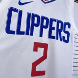 2022-23 Clippers LEONARD #2 White Top Quality Hot Pressing NBA Jersey