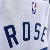 2022-23 Timberwolves ROSE #25 White Top Quality Hot Pressing NBA Jersey