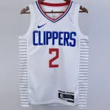 2022-23 Clippers LEONARD #2 White Top Quality Hot Pressing NBA Jersey