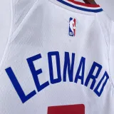 2022-23 Clippers LEONARD #2 White Top Quality Hot Pressing NBA Jersey