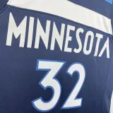 2022-23 Timberwolves TOWNS #32 Blue Top Quality Hot Pressing NBA Jersey