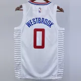 2022-23 Clippers WESTBROOK #0 White Top Quality Hot Pressing NBA Jersey