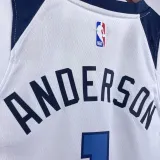 2022-23 Timberwolves ANDERSON #1 White Top Quality Hot Pressing NBA Jersey