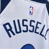 2022-23 Timberwolves RUSSELL #0 White Top Quality Hot Pressing NBA Jersey
