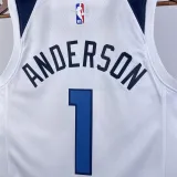 2022-23 Timberwolves ANDERSON #1 White Top Quality Hot Pressing NBA Jersey