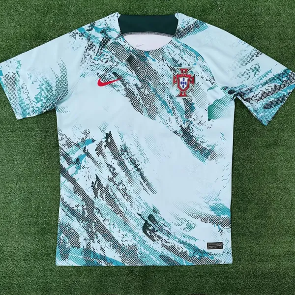 2023 Portugal Grey Green Training Shirts