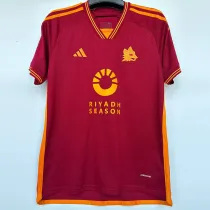 2023-24 Roma Home Fans Soccer Jersey (Print RI..SE. ) (圆圈广告)