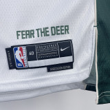 2022-23 BUCKS ANTETOKOUNMPO #34 Home White Top Quality Hot Pressing NBA Jersey(V领)