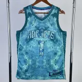 2022-23 HORNETS PALL #6 Green Top Quality Hot Pressing NBA Jersey（V领）荣耀版