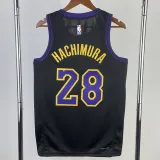 2023-24 LAKERS HACHIMURA #28 Black City Edition Top Quality Hot Pressing NBA Jersey