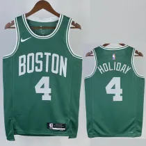2022-23 CELTICS HOLIDAY #4 Green Top Quality Hot Pressing NBA Jersey