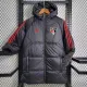 2023-24 Sao Paulo FC Black Hooded Cotton Coat Red Edge (红色边) 棉衣