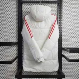 2023-24 Man Utd White Hooded Cotton Coat Red Edge (红色边) 棉衣