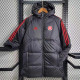 2023-24 Internacional Black Hooded Cotton Coat Red Edge (红色边) 棉衣