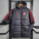 2023-24 Internacional Black Hooded Cotton Coat Red Edge (红色边) 棉衣