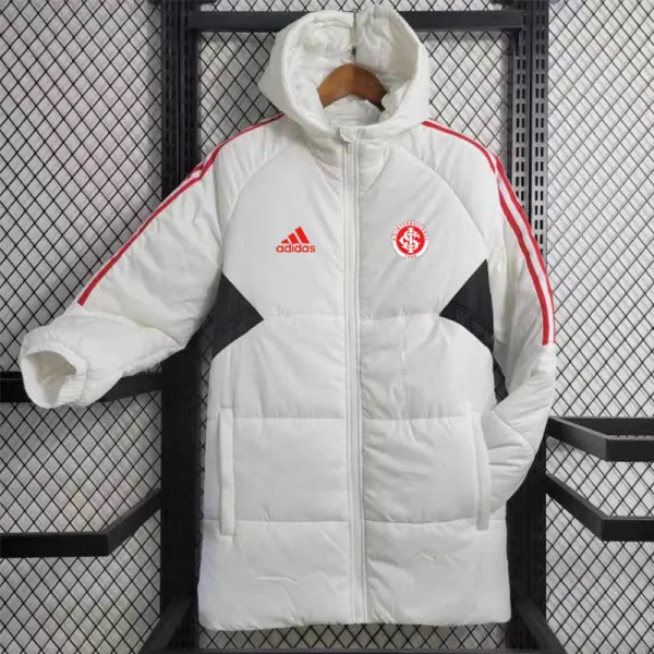 2023-24 Internacional White Hooded Cotton Coat Red Edge (红色边) 棉衣