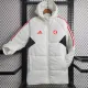 2023-24 Internacional White Hooded Cotton Coat Red Edge (红色边) 棉衣