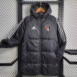 2023-24 Sao Paulo FC Black Hooded Cotton Coat White Edge (白色边) 棉衣