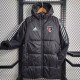 2023-24 Sao Paulo FC Black Hooded Cotton Coat White Edge (白色边) 棉衣