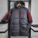2023-24 Flamengo Black Hooded Cotton Coat Red Edge (红色边) 棉衣