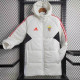2023-24 Benfica White Hooded Cotton Coat Red Edge (红色边) 棉衣