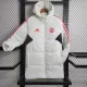 2023-24 Man Utd White Hooded Cotton Coat Red Edge (红色边) 棉衣