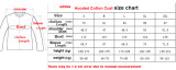 2023-24 AD White Hooded Cotton Coat Red Edge (红色边) 棉衣