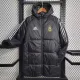 2023-24 Argentina Black Hooded Cotton Coat White Edge (白色边) 棉衣