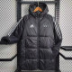 2023-24 Man Utd Black Hooded Cotton Coat White Edge (白色边) 棉衣