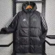 2023-24 Man Utd Black Hooded Cotton Coat White Edge (白色边) 棉衣